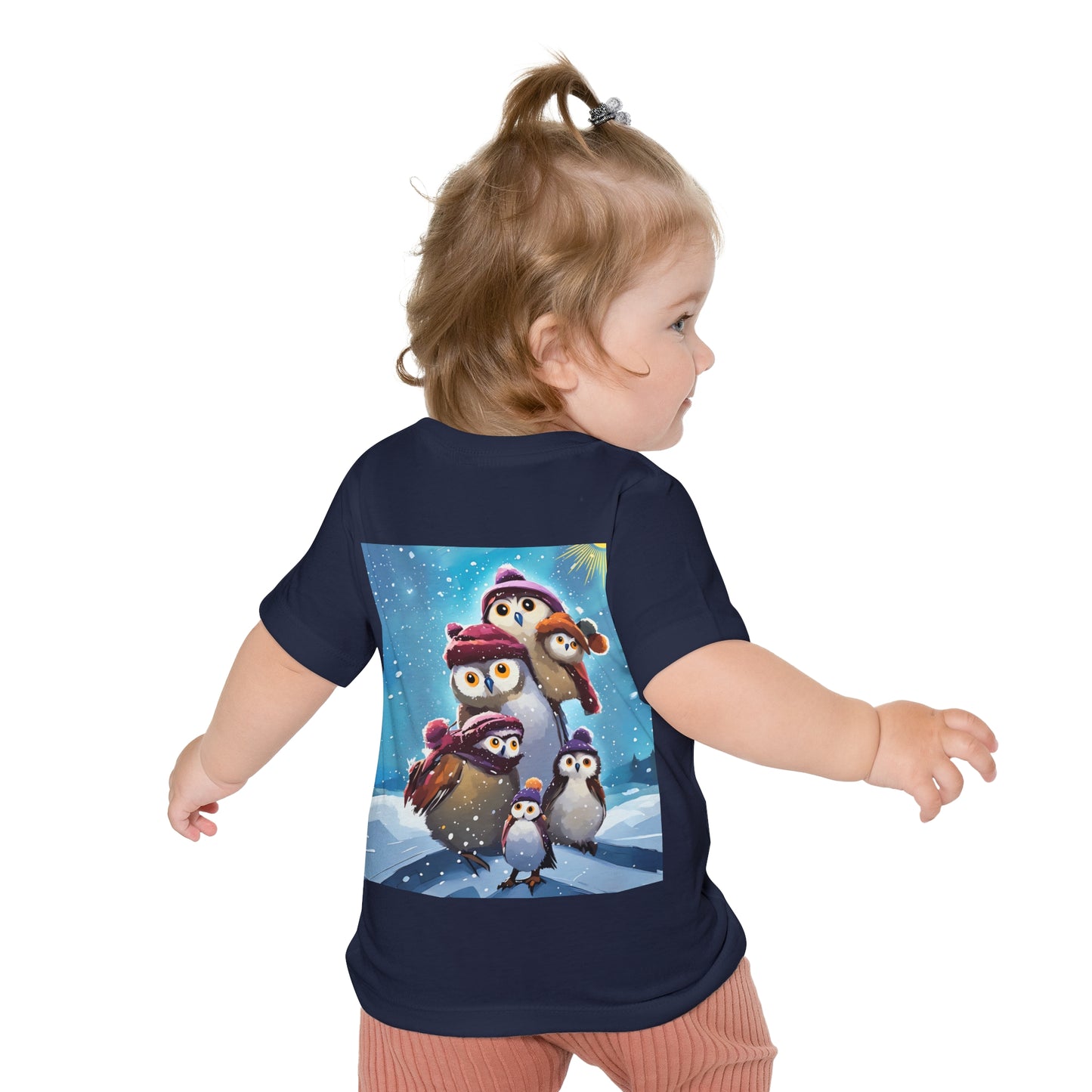 Winter Owls and Penguins Baby T-Shirt