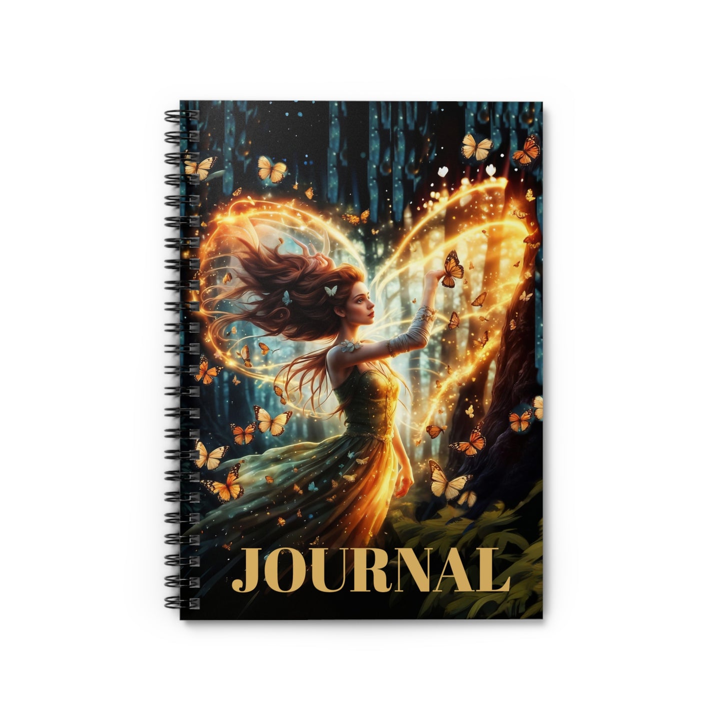 Spiral Notebook - Fairy Hill Studio Fairy Forest Art Ruled Line
