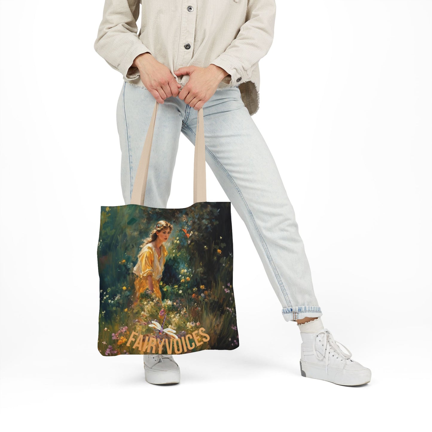 FAIRY VOICES - Canvas Tote Bag - Perfect for Beach Days, Eco-Friendly Shopping, and Summer Fun!
