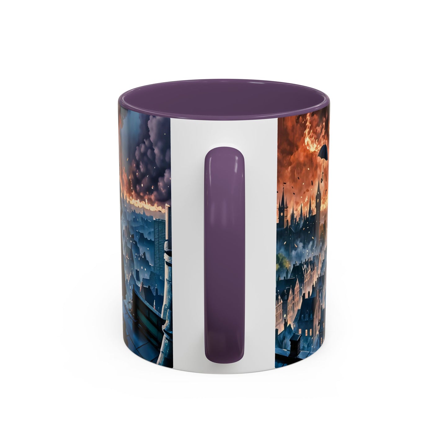 Coffee Mug Marry Poppins Umbrella London City Night Art