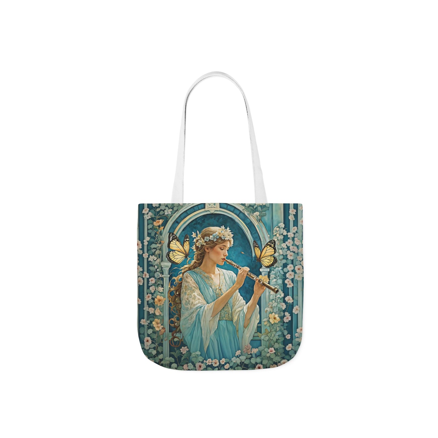 Butterfly Flute player -Inspired Canvas Tote Bag - Perfect for Beach Days, Eco-Friendly Shopping, and Summer Fun!