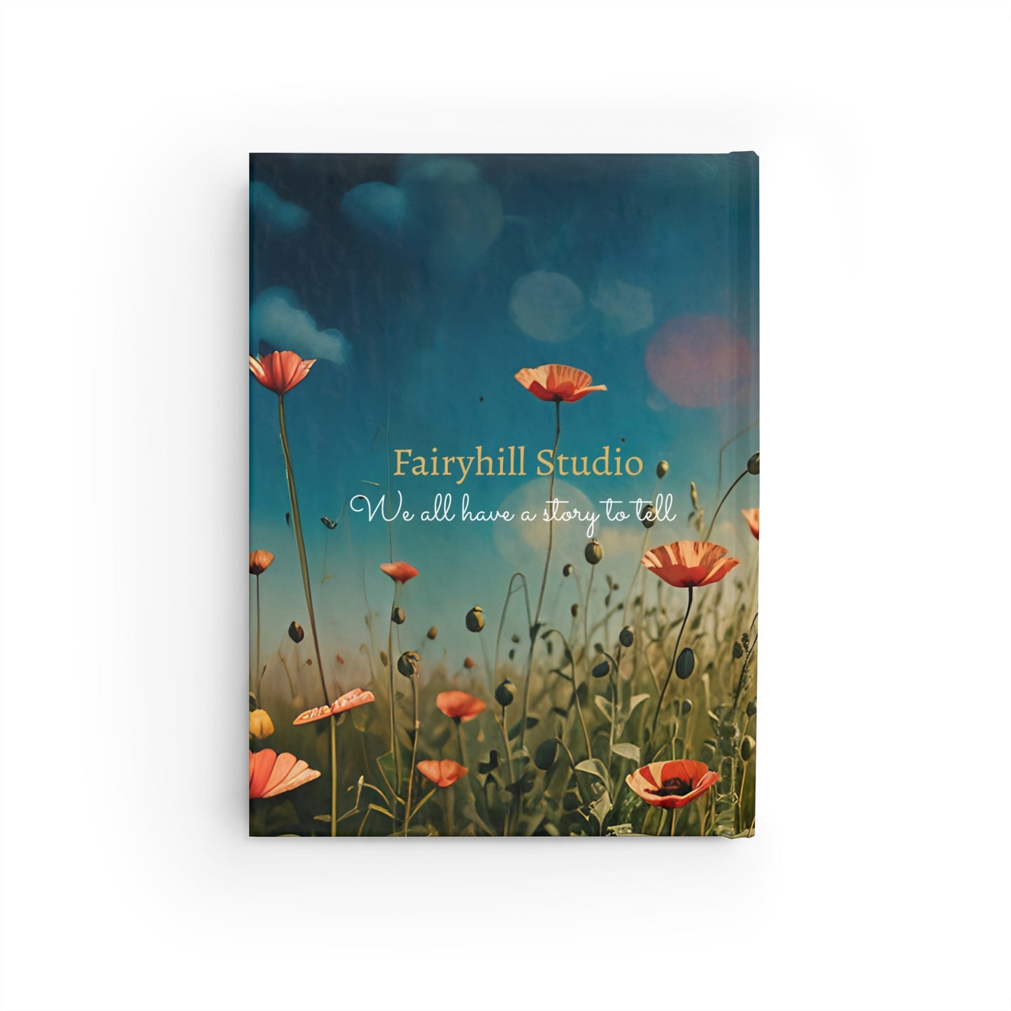 Journal - Whimsical Floral Summer Journal with 'We All Have a Story to Tell' Quote