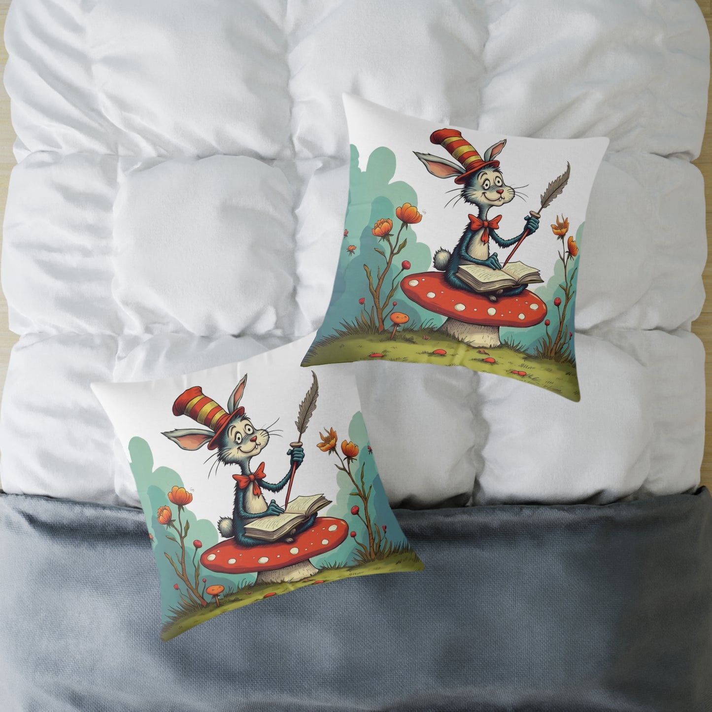 Whimsical Animal Pillow, Cozy Home Decor, Kid's Room Accessory, Playful Art Piece, Gift for Children