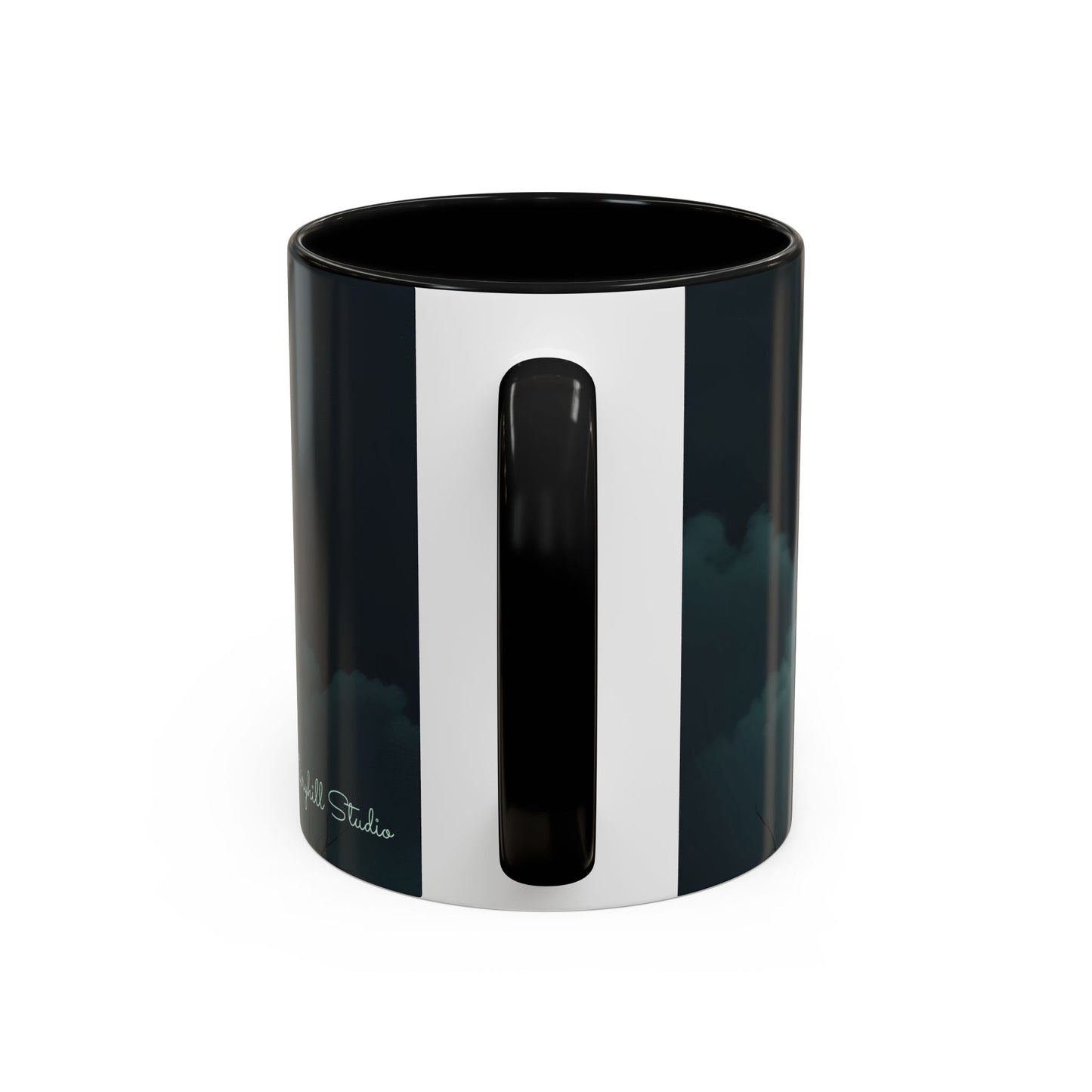 Coffee Mug - Victorian Woman with Umbrella Full Moon Art by fairyhill Studio