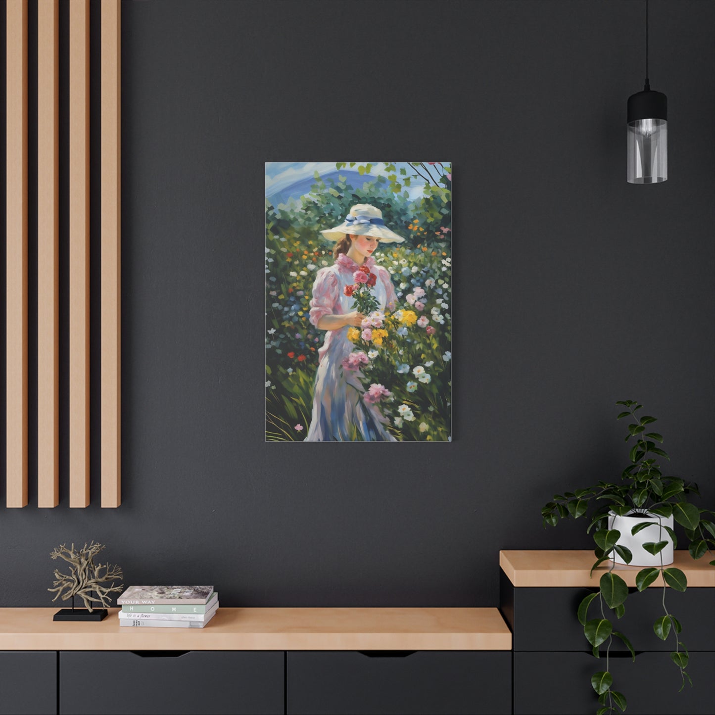 Floral Serenity Canvas Art - Stretched Matte 1.25"