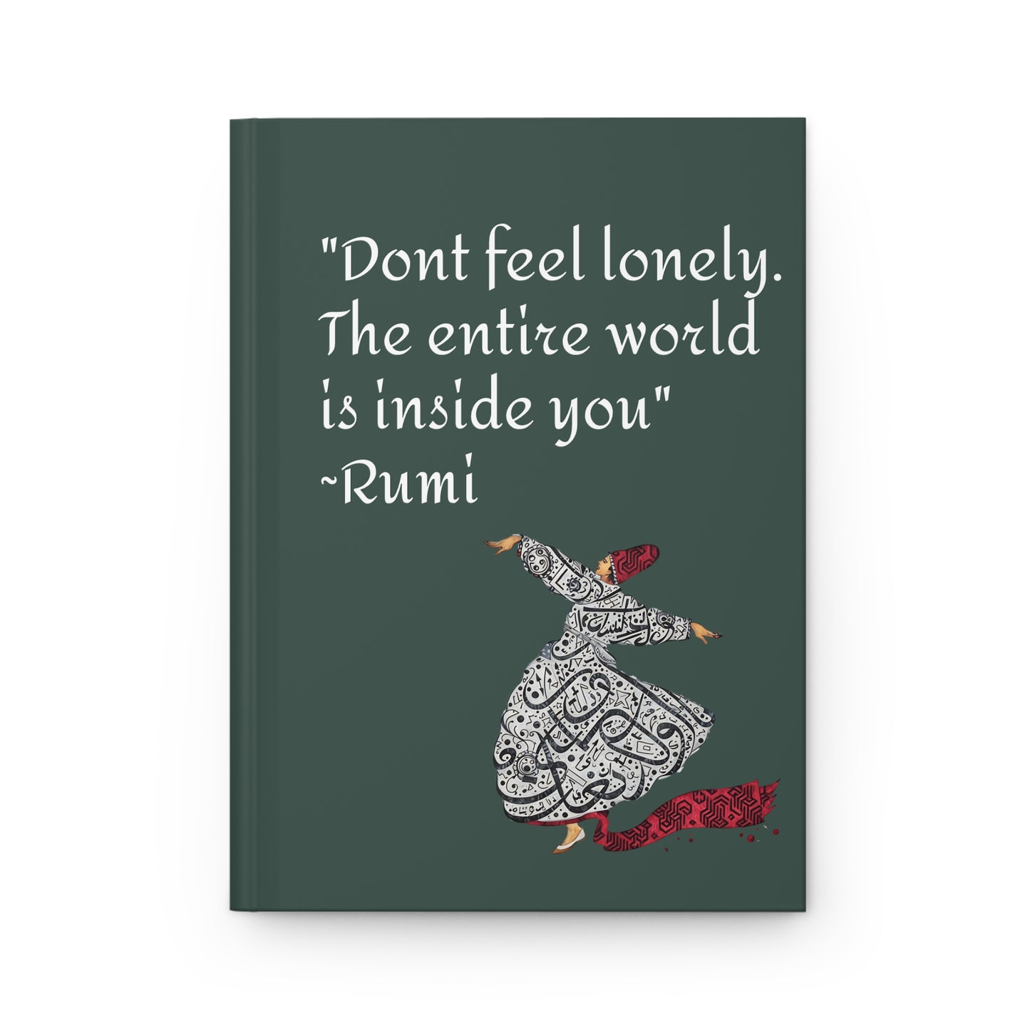 Rumi Quote Hardcover Journal
