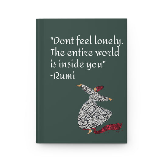 Rumi Quote Hardcover Journal