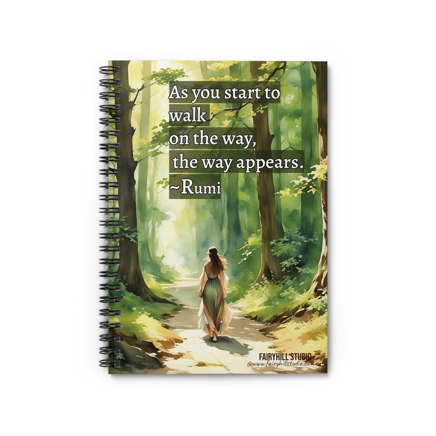 Ruled Line Spiral Notebook - Personalized Inspirational Quote