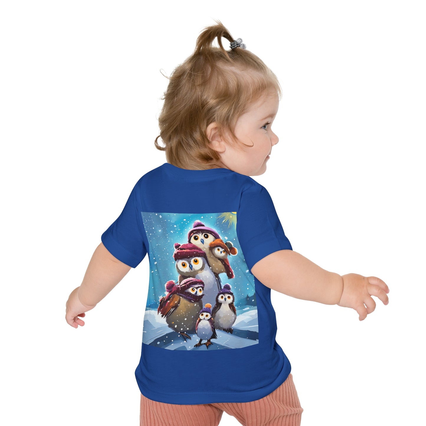 Winter Owls and Penguins Baby T-Shirt