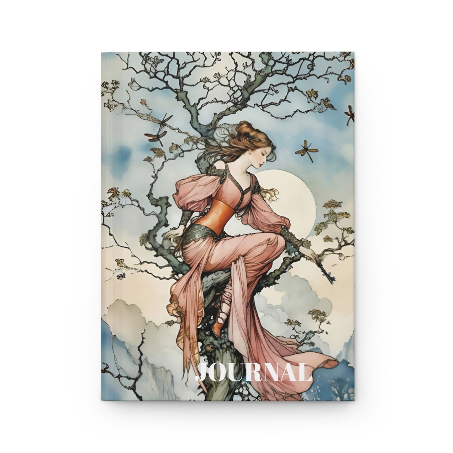 Hardcover Journal Fairy Princess and the Tree Art Matte
