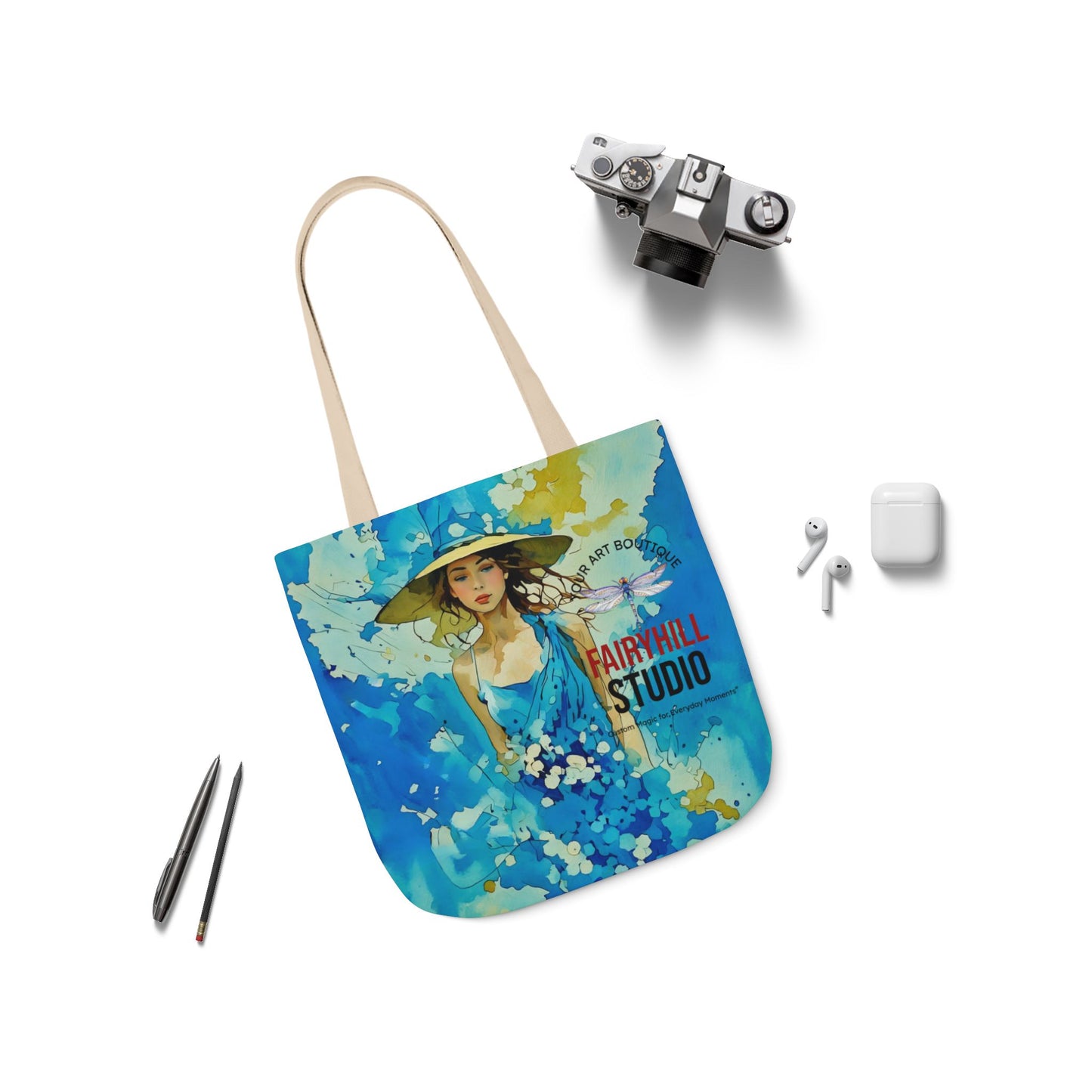 Colorful Summer vibes- Canvas Tote Bag - Perfect for Beach Days, Eco-Friendly Shopping, and Summer Fun!