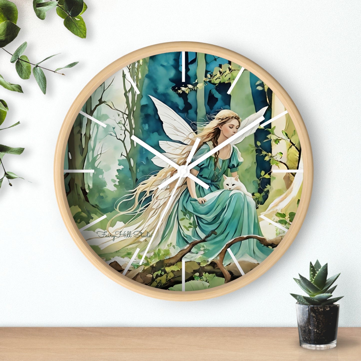 Enchanting Fairy/Angel Wall Clock, Home Decor, Gift for Fantasy Lovers, Unique Gift, Fairy Tale Decor, Woodland Theme