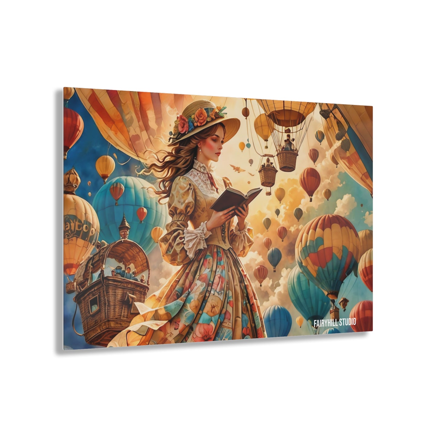 Art Acrylic Prints -Journey with Hot air ballons