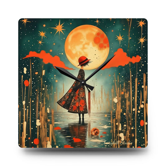 Autumn Rain - by Fairyhill Studio  Wall clock  Gift   Acrylic Wall Clock