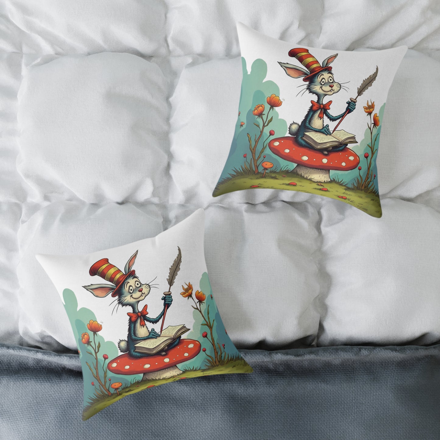 Whimsical Animal Pillow, Cozy Home Decor, Kid's Room Accessory, Playful Art Piece, Gift for Children