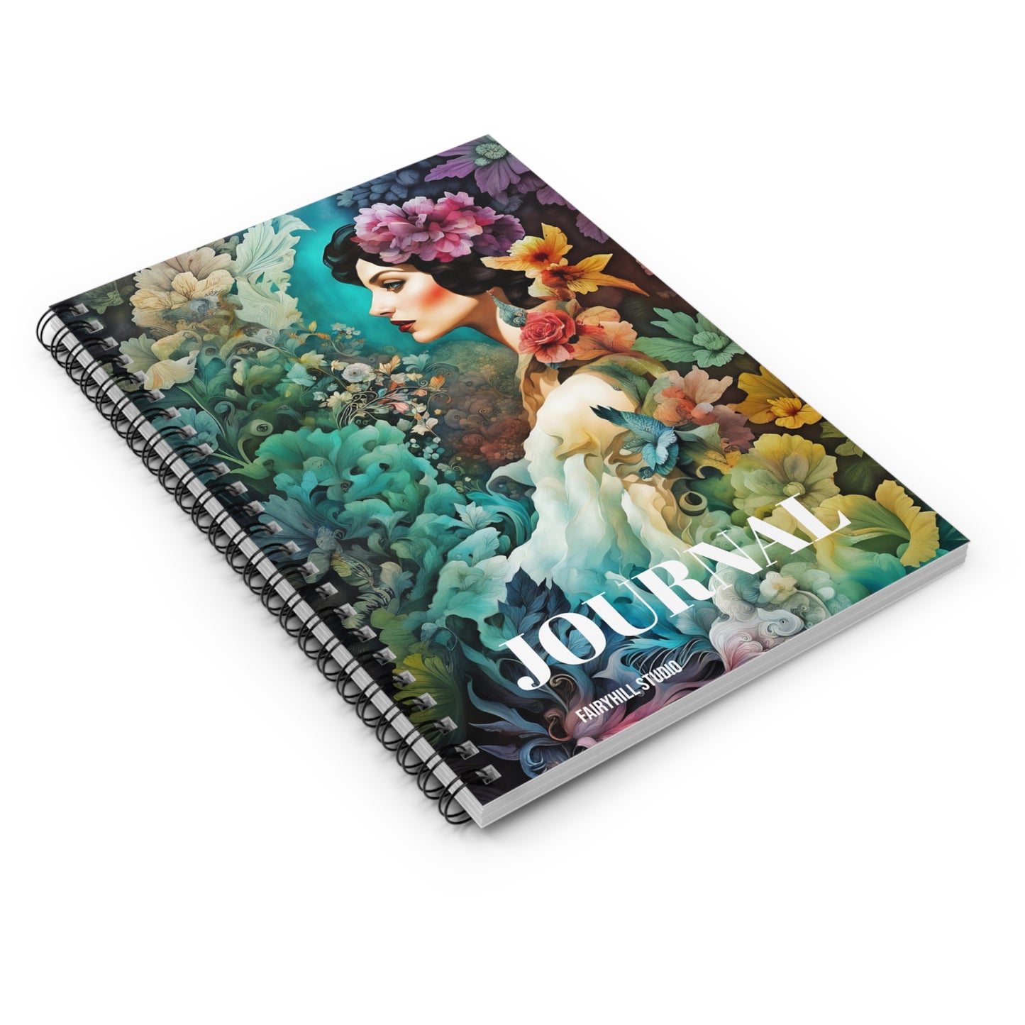 Spiral Notebook - Water Fairy Watercolor Art Design