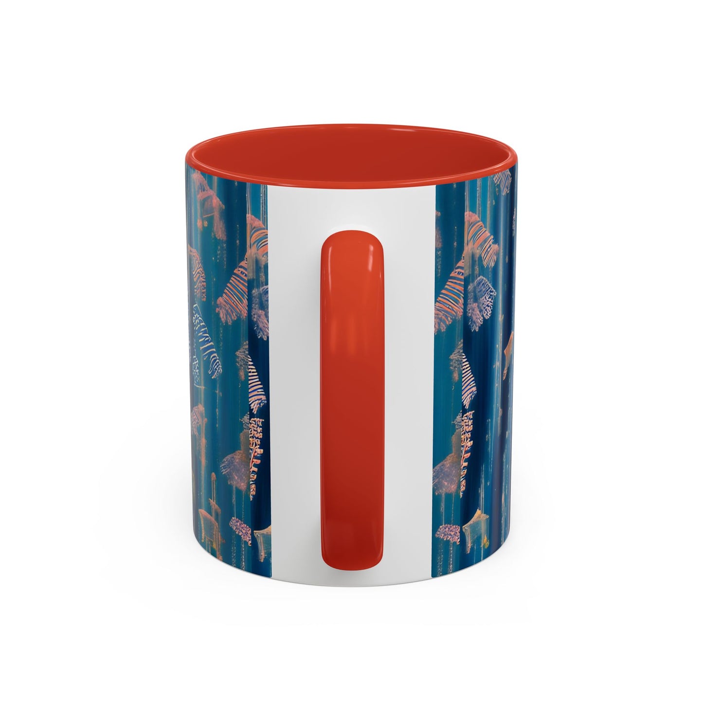 Mug - Lovely White Cat Love Art Accent Coffee Mug (11, 15oz)