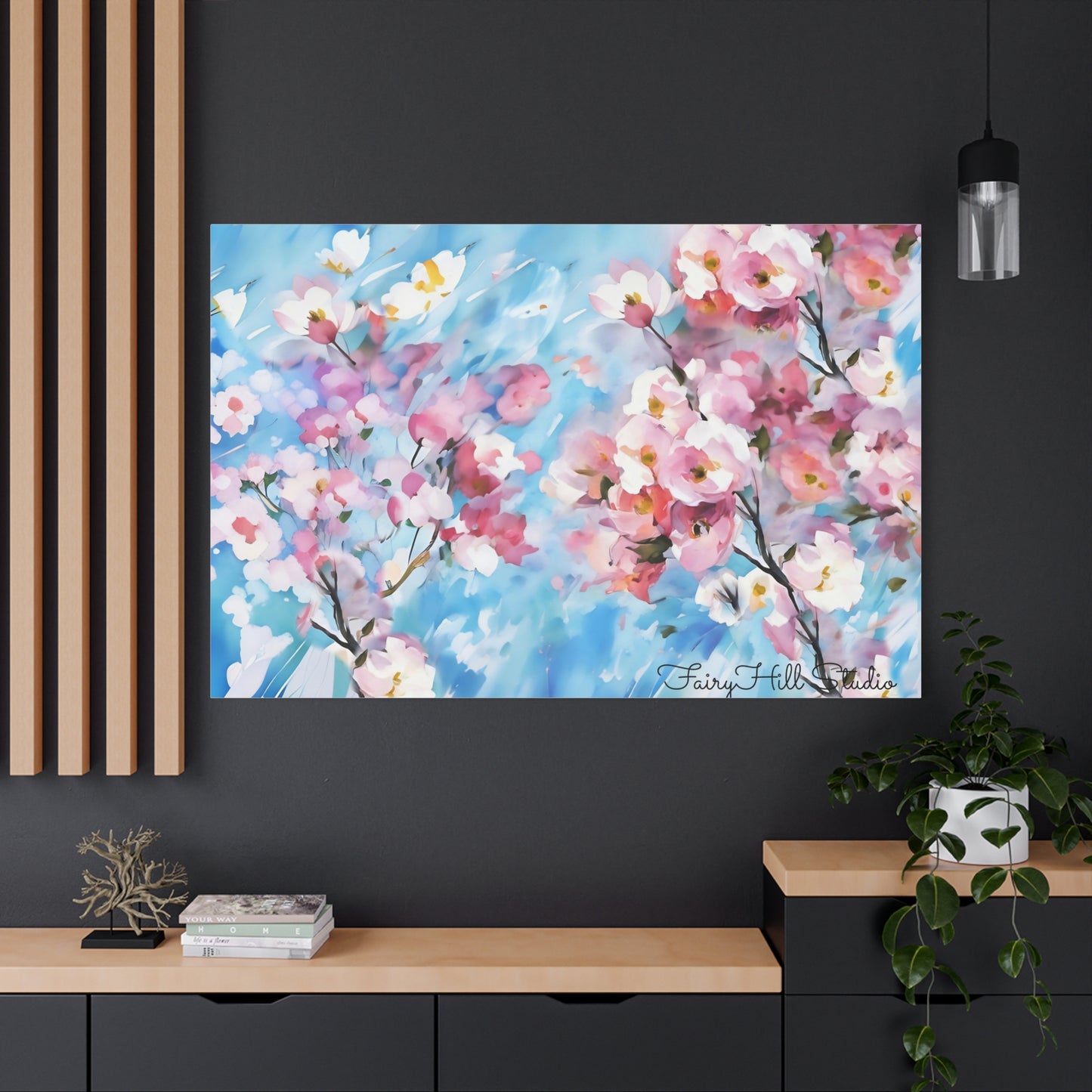 Canvas Wall Art - Floral Cherry Blossom