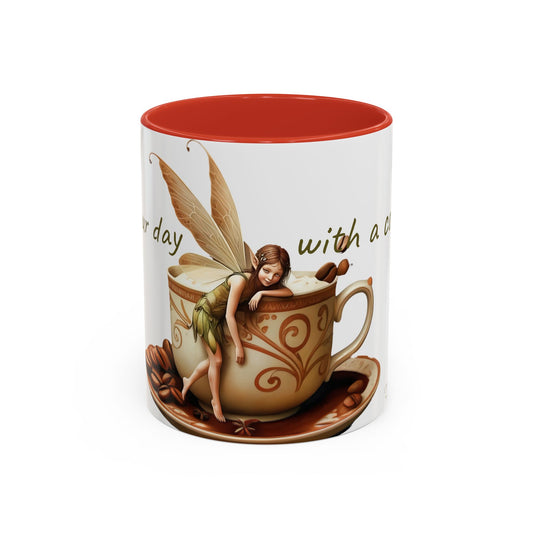 Coffee fairy-Themed Coffee Mug - 11 & 15oz Accent Mug for Fairy /Coffee Lovers