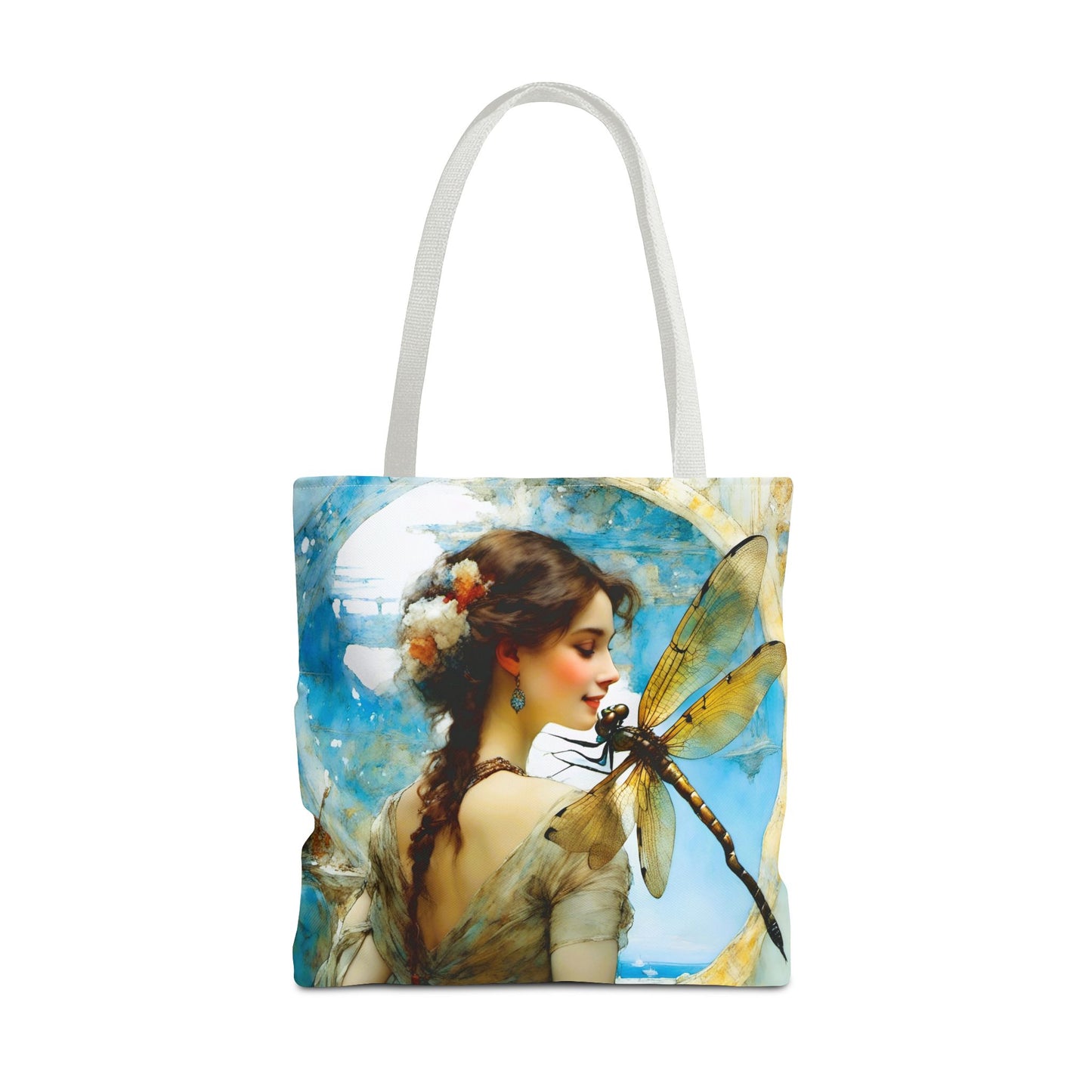 FairyHill Studio  Dragonfly whimsical Tote Bag (AOP)