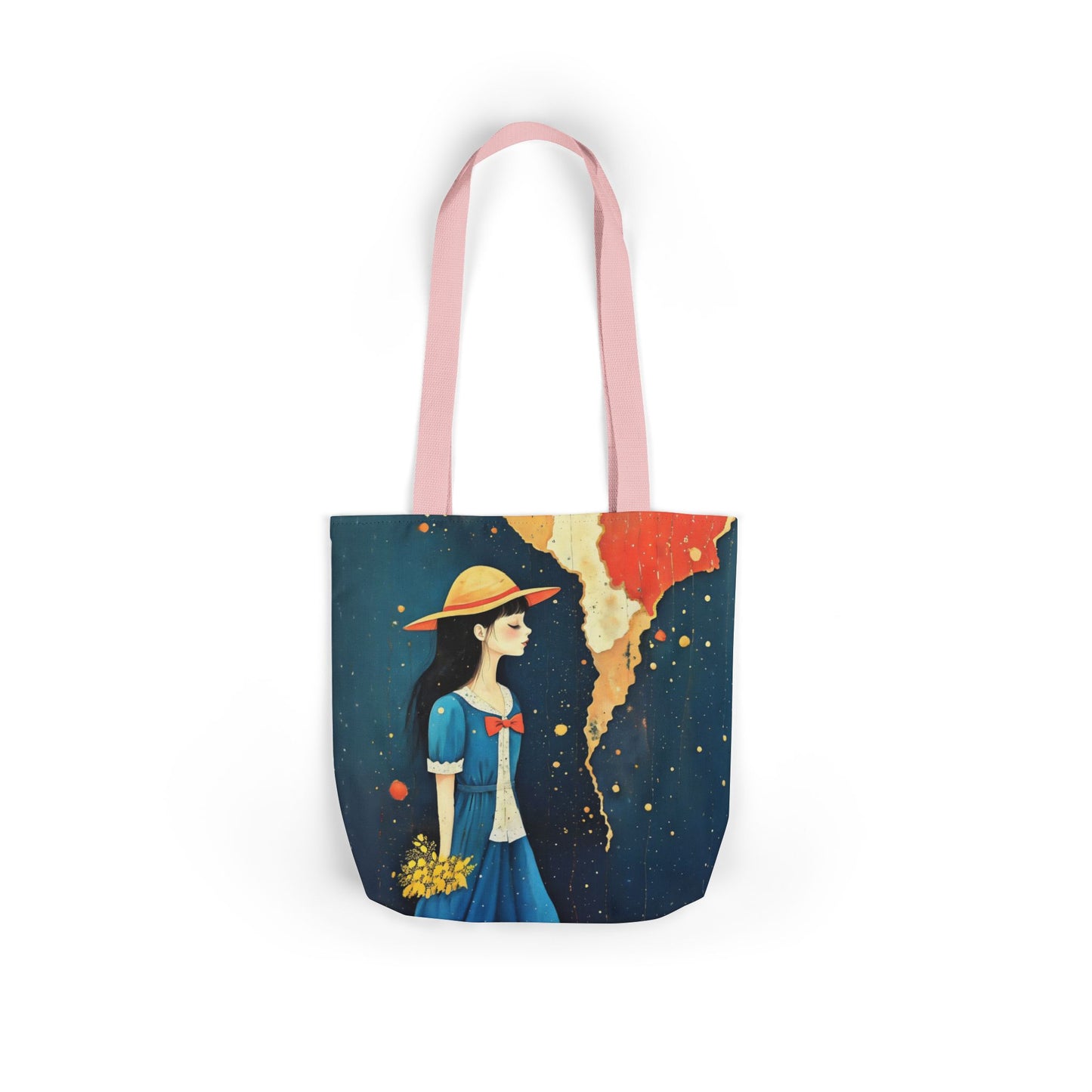 Colorful travel -Inspired Canvas Tote Bag - Perfect for Beach Days, Eco-Friendly Shopping, and Summer Fun!