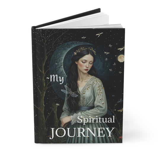 Hardcover Journal Matte - Rumi Spiritual Quote 'Don't feel lonely The entire world is inside you' by Fairyhill Studio