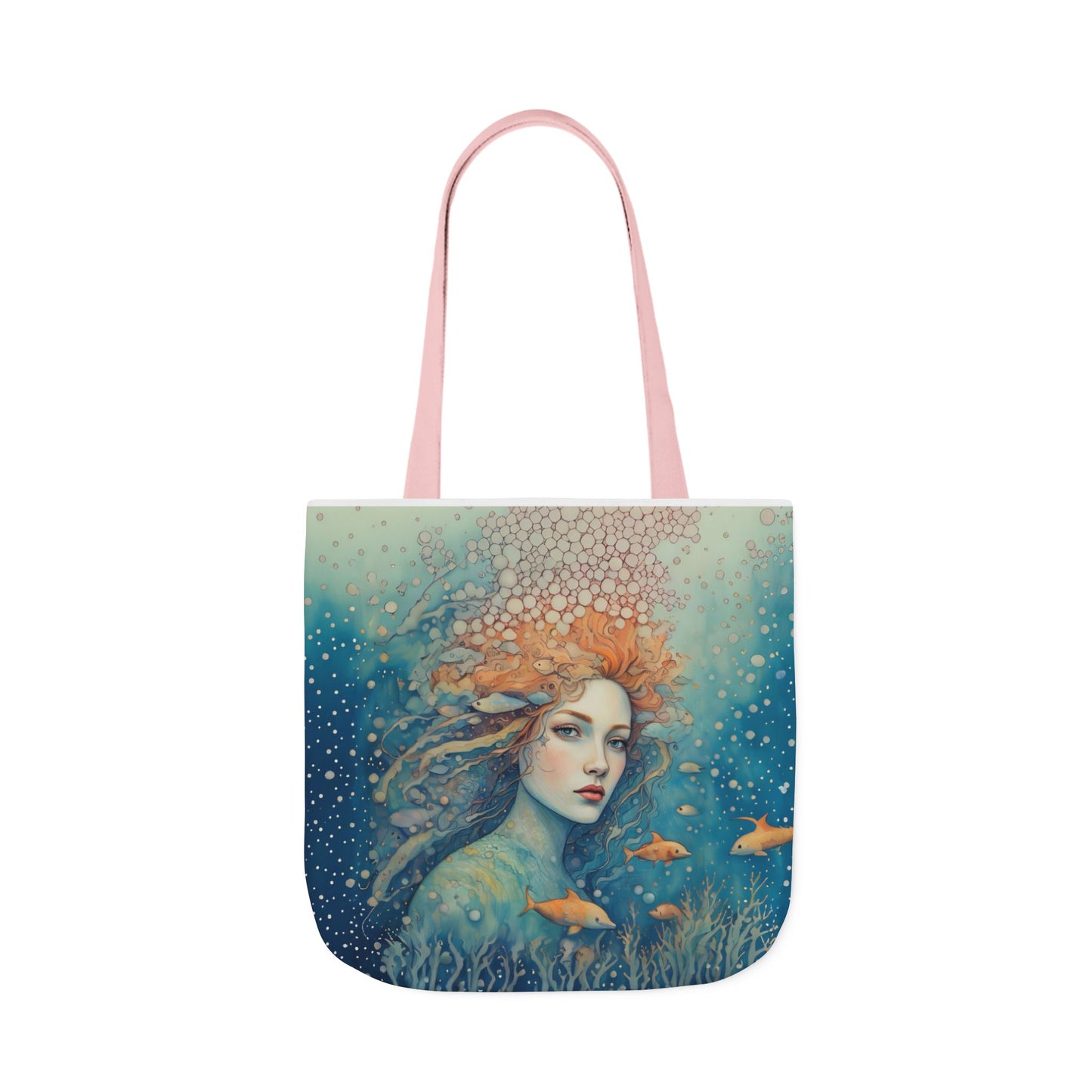 Colorful Ocean/fish-Inspired Canvas Tote Bag - Perfect for Beach Days, Eco-Friendly Shopping, and Summer Fun!