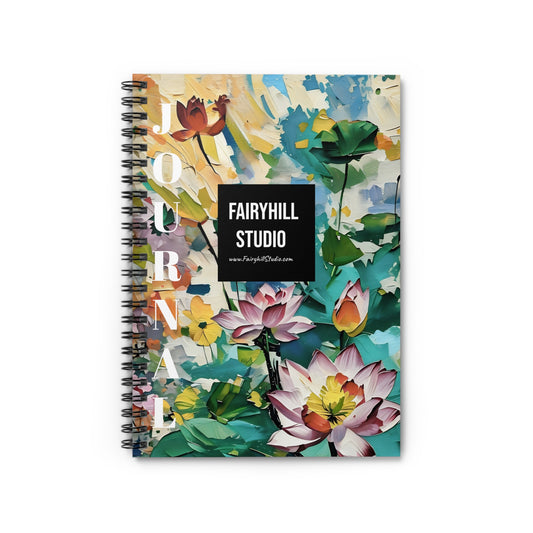 Fairy Hill Studio Journal Spiral Notebook - Ruled Line
