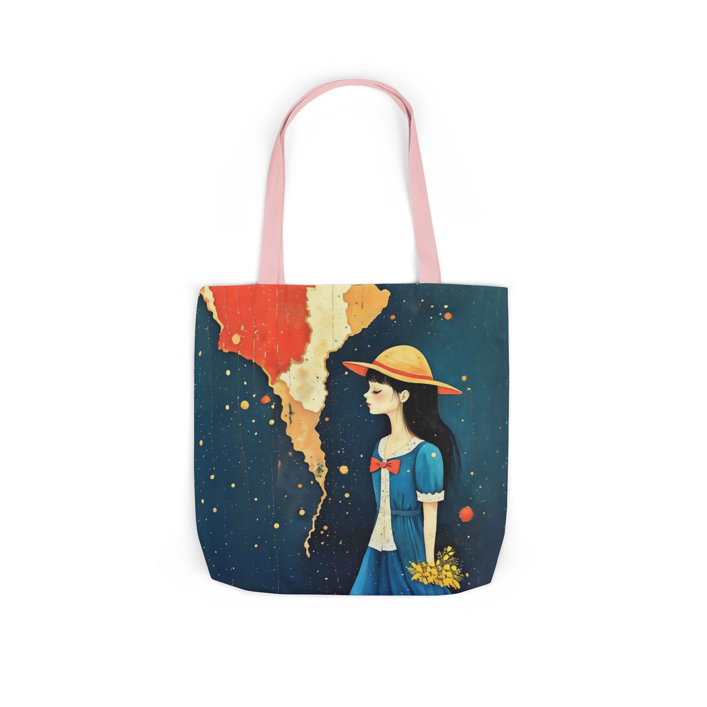 Colorful travel -Inspired Canvas Tote Bag - Perfect for Beach Days, Eco-Friendly Shopping, and Summer Fun!