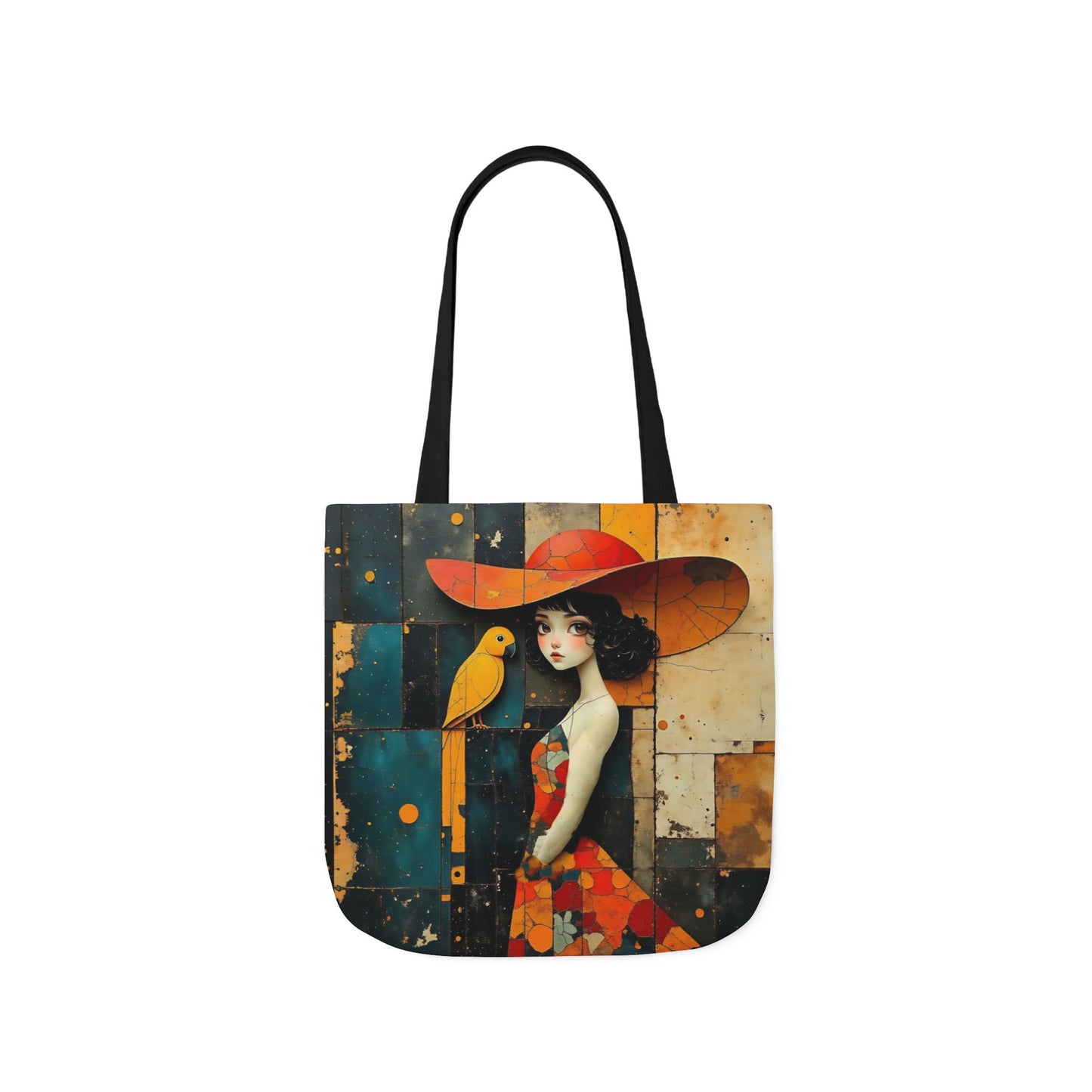 Colorful parrot -Inspired Canvas Tote Bag - Perfect for Beach Days, Eco-Friendly Shopping, and Summer Fun!