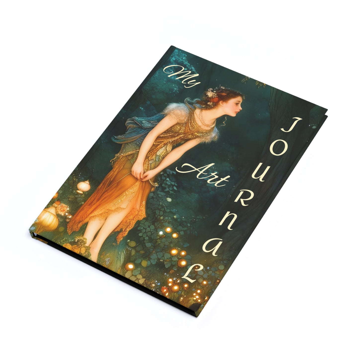 A5 Hardcover Journal - Fairy Forest Art Design