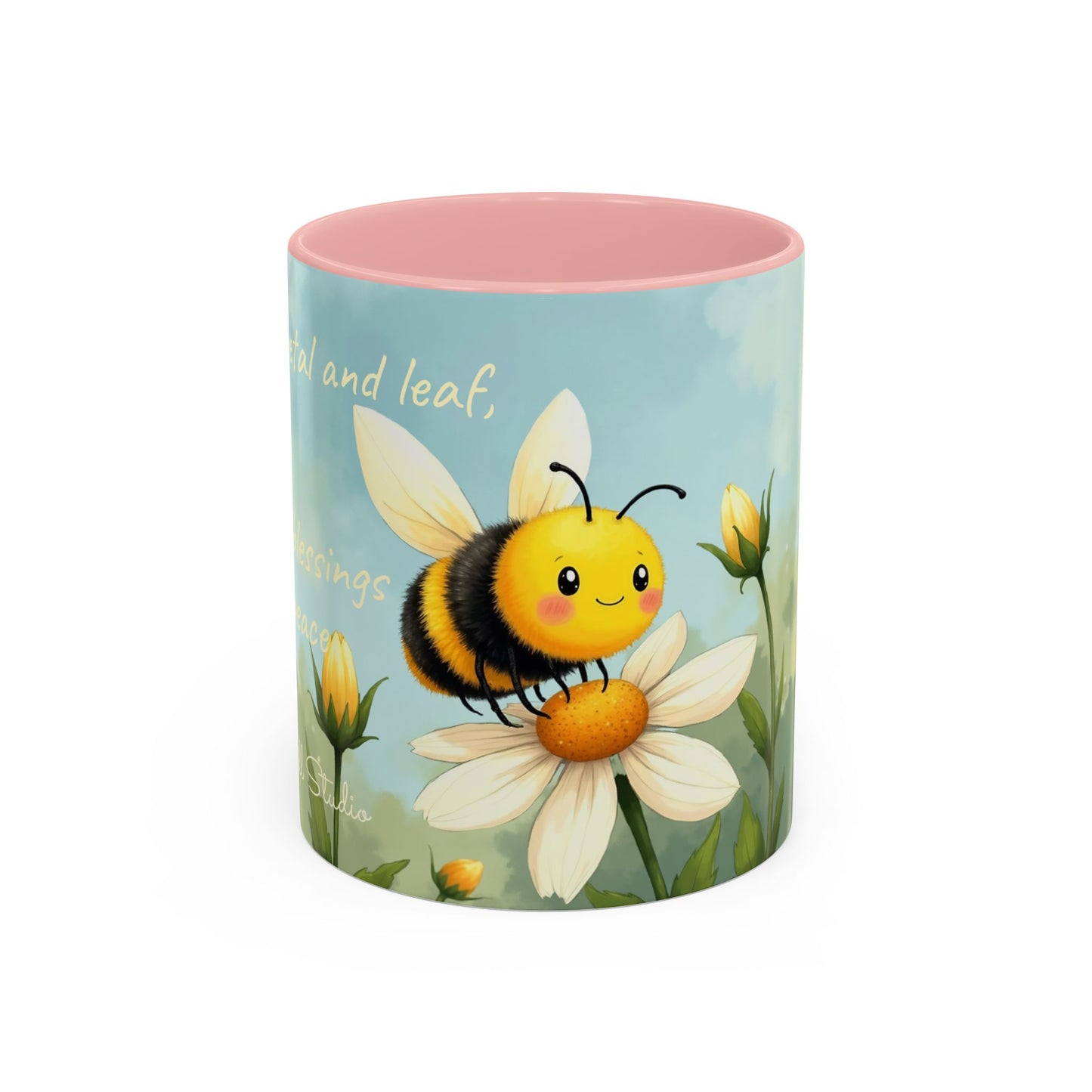 Garden Honey Bee-Themed Coffee Mug - 11 & 15oz Accent Mug for Fairy Lovers
