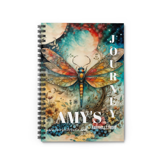 Dragonfly Fairy Magic Journal Personalized Journal Gift notebook - Customized Journal Personalized Notebook Gift Spiral Notebook - Ruled Line