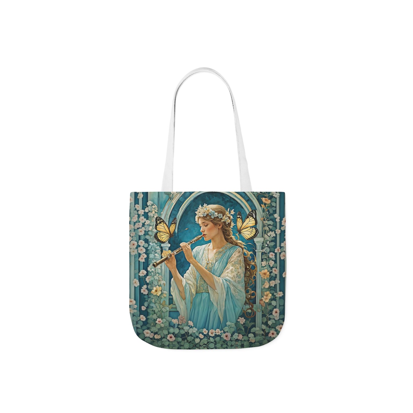 Butterfly Flute player -Inspired Canvas Tote Bag - Perfect for Beach Days, Eco-Friendly Shopping, and Summer Fun!