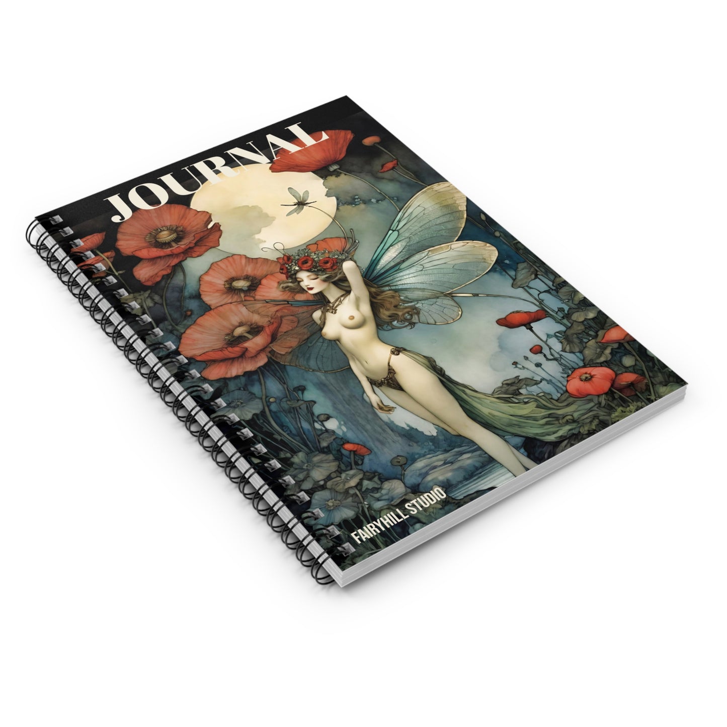 Spiral Notebook -Moon Goddess Art