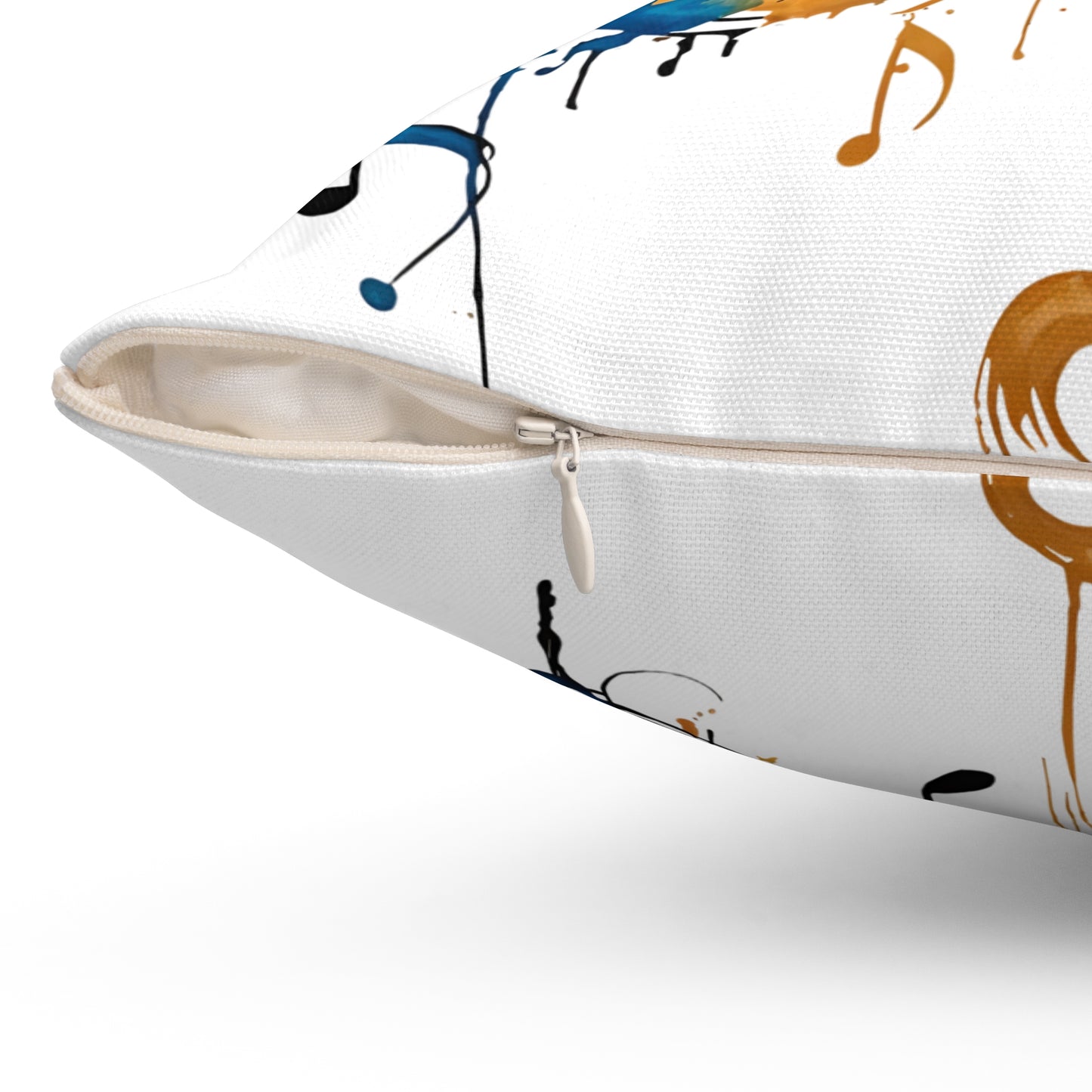 Spun Polyester Square Butterfly art Pillow
