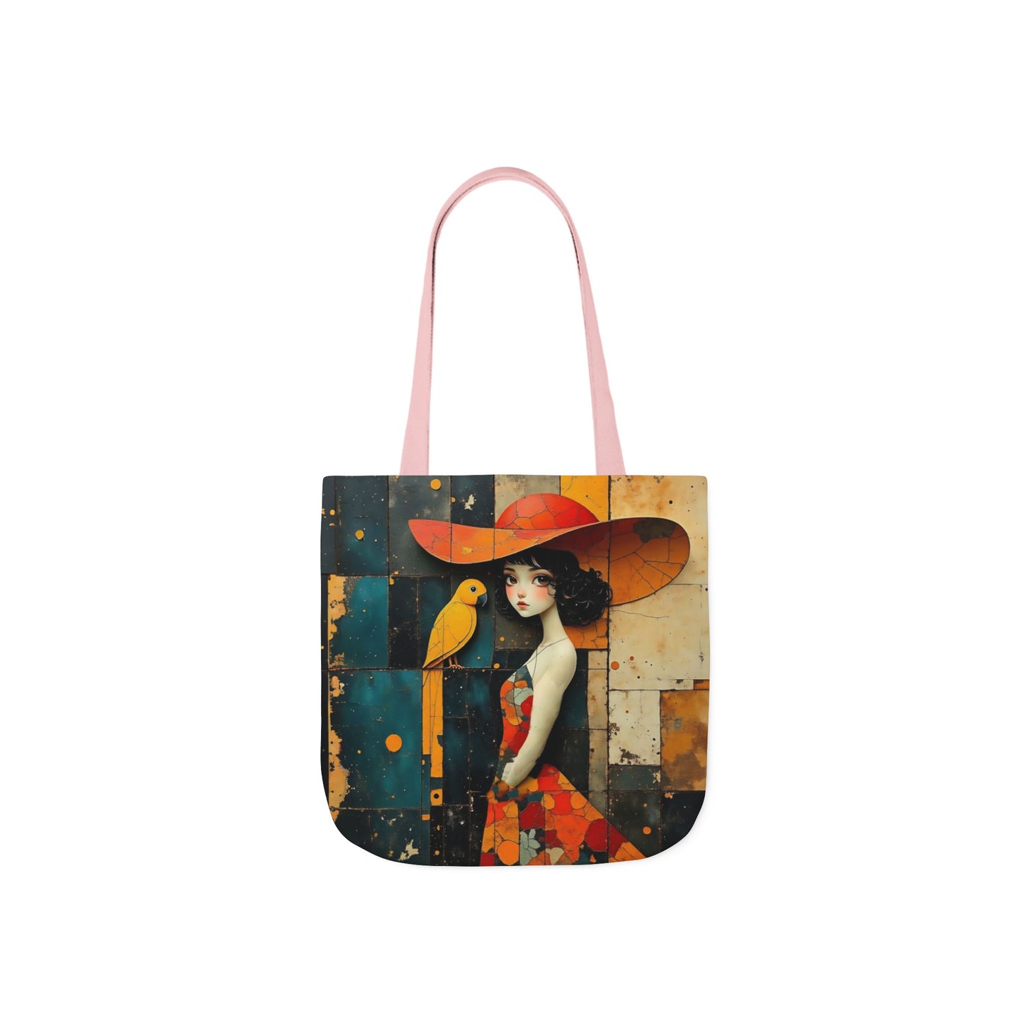 Colorful parrot -Inspired Canvas Tote Bag - Perfect for Beach Days, Eco-Friendly Shopping, and Summer Fun!