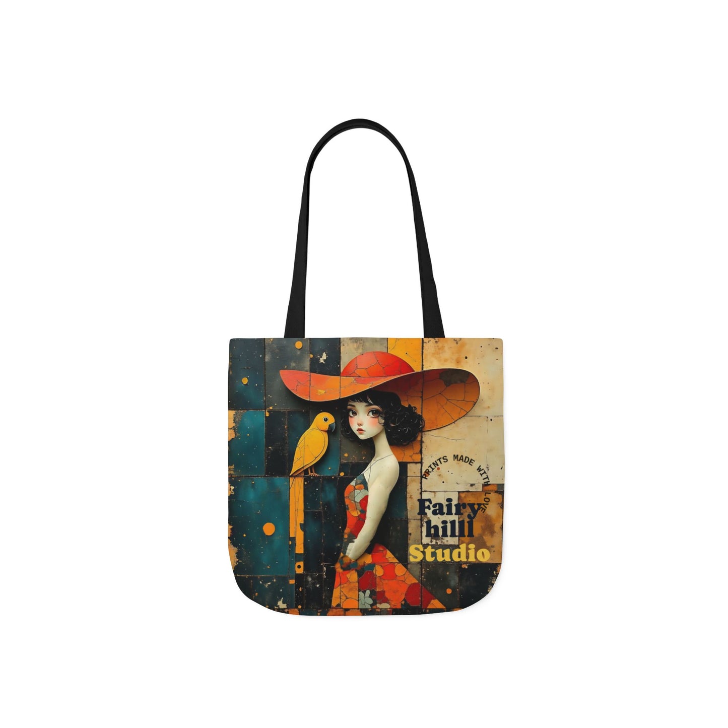 Colorful parrot -Inspired Canvas Tote Bag - Perfect for Beach Days, Eco-Friendly Shopping, and Summer Fun!