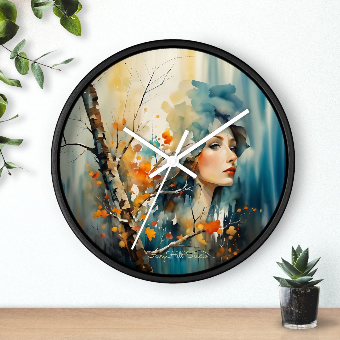 Artistic Woman Wall Clock | Home Decor | Unique Gift | Modern Clock | Wall Art | Feminine Design | Statement Piece