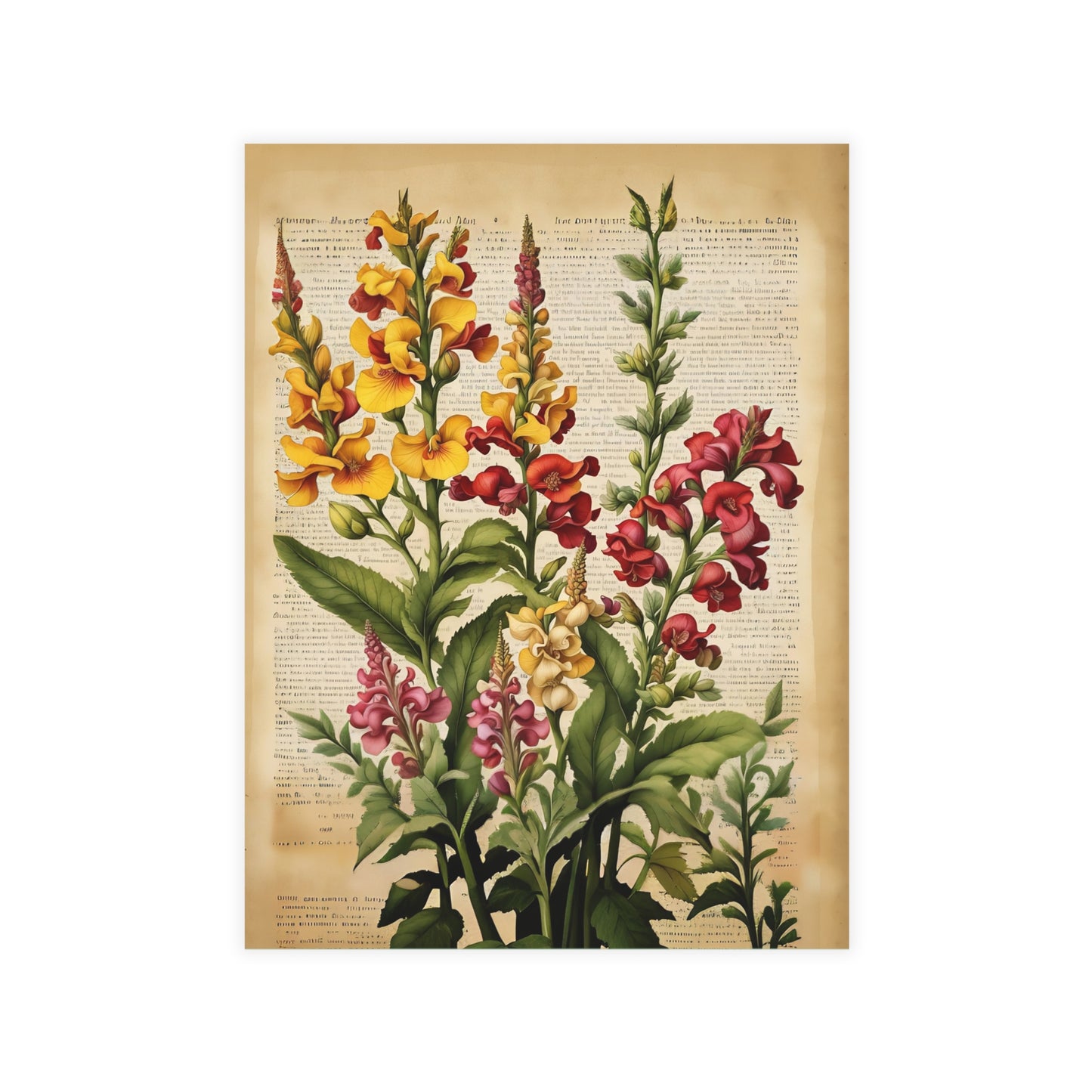 Vintage Floral Postcard Bundle