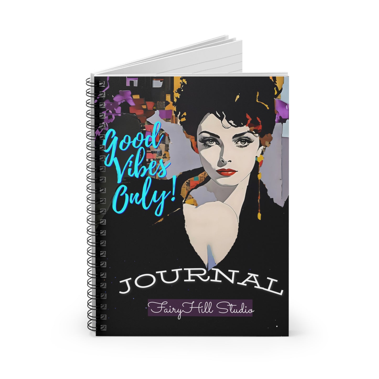 Art Good Vibes Journal - Ruled Line Spiral Notebook