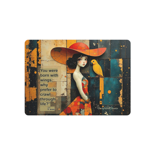 Whimsical Metal Art Sign - Perfect Gift for Parrot  Lovers, Home Decor, Friendship, Motivational Quotes, Kids Room Decoration