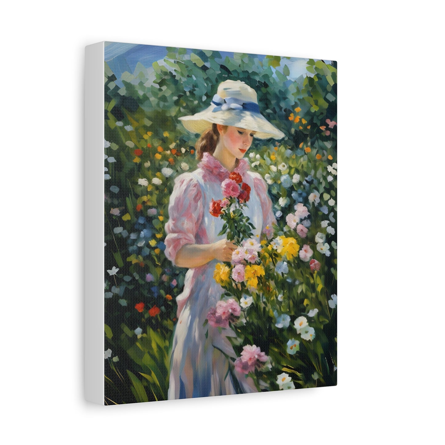 Floral Serenity Canvas Art - Stretched Matte 1.25"