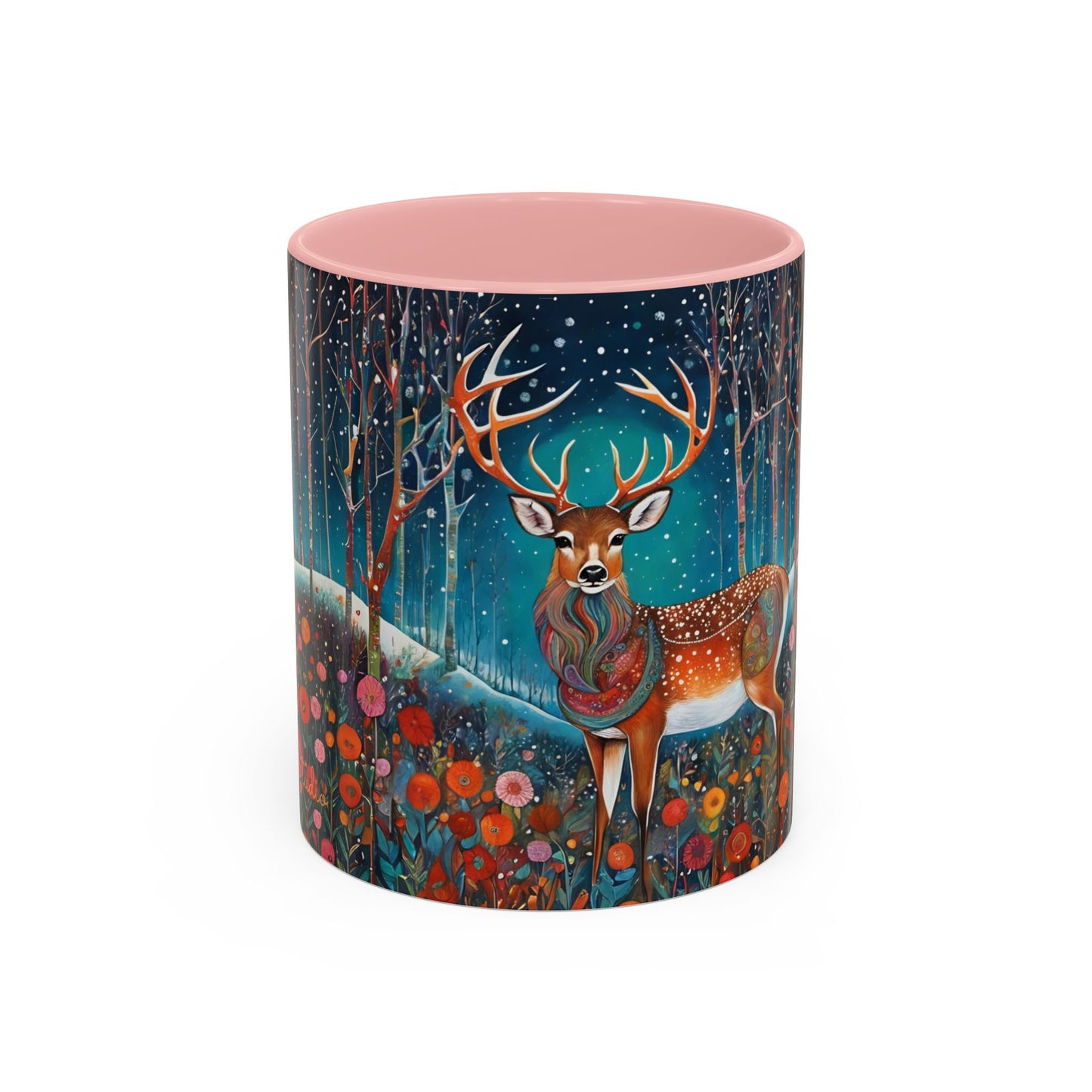 Accent Magestic Boho Deer Coffee Mug (11, 15oz)