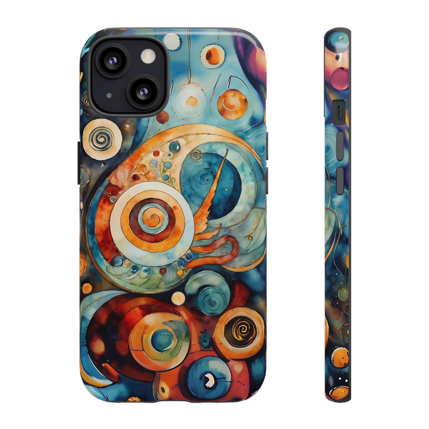 Phone Cases - Beautiful Abstract Circular Art Design