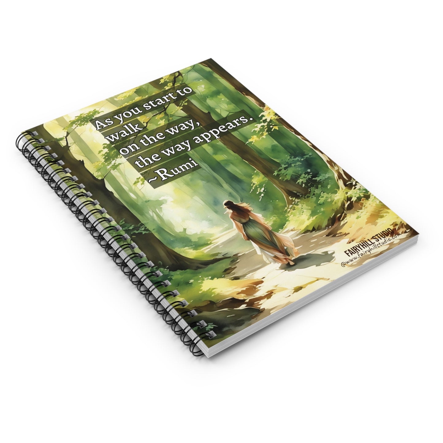 Ruled Line Spiral Notebook - Personalized Inspirational Quote