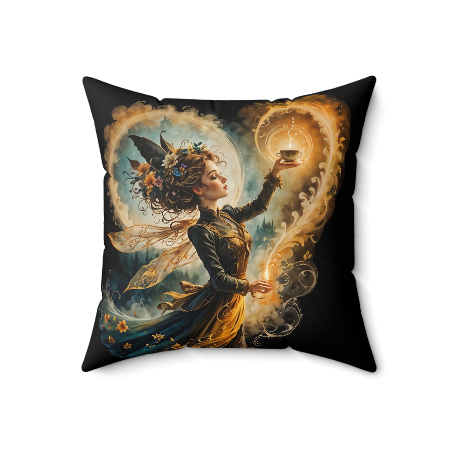 Spun Polyester Square Pillow