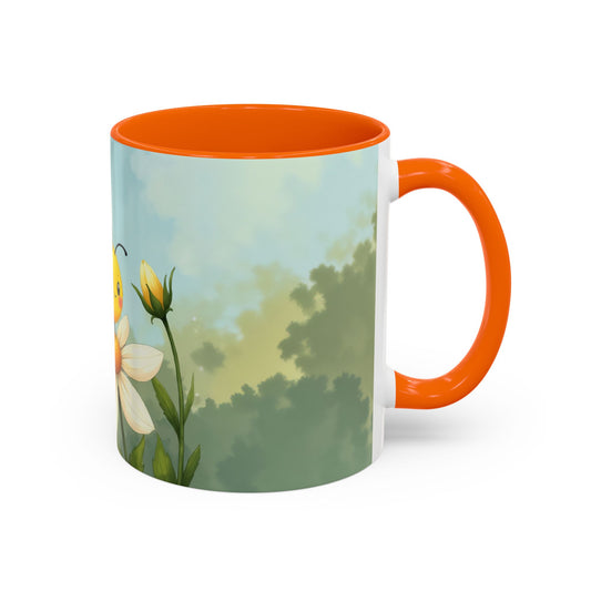 Garden Honey Bee-Themed Coffee Mug - 11 & 15oz Accent Mug for Fairy Lovers