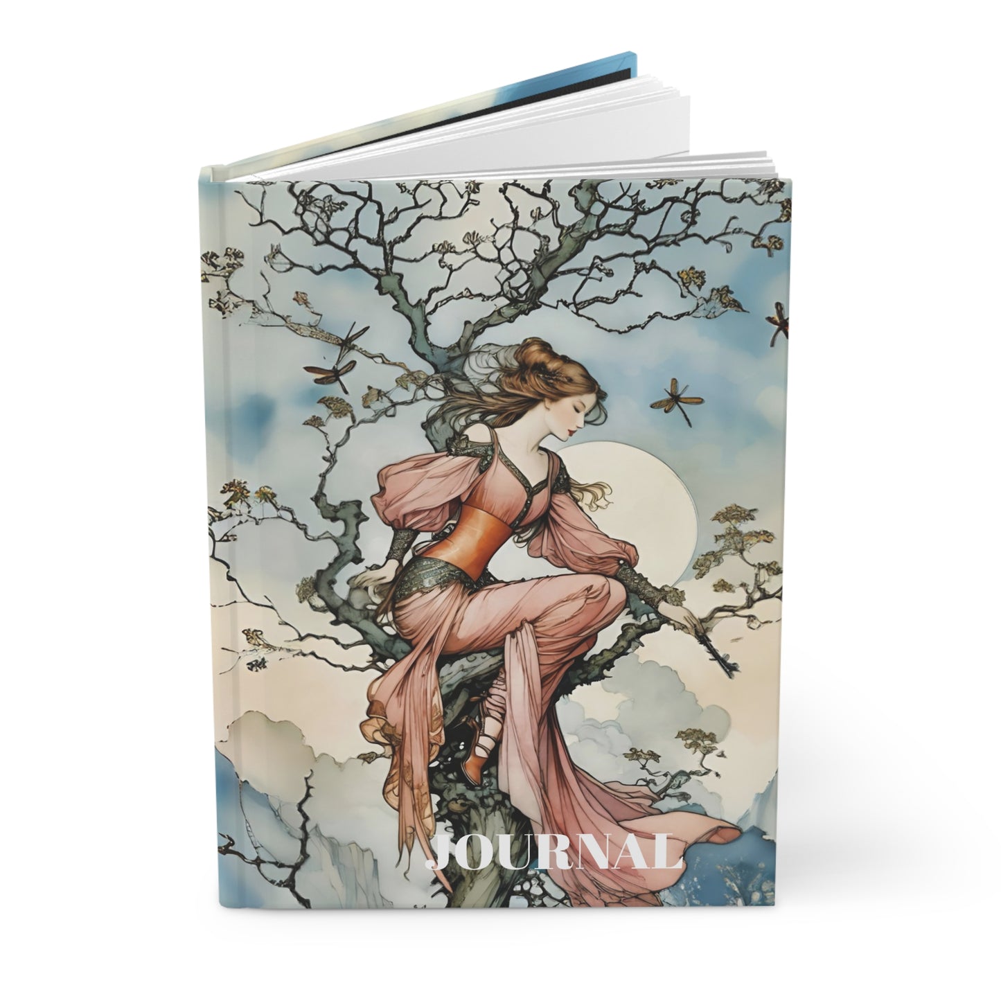 Hardcover Journal Fairy Princess and the Tree Art Matte