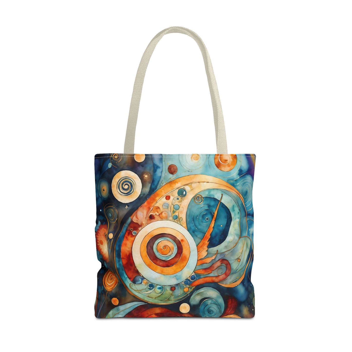 Colorful Circle Canvas Art Tote Bag